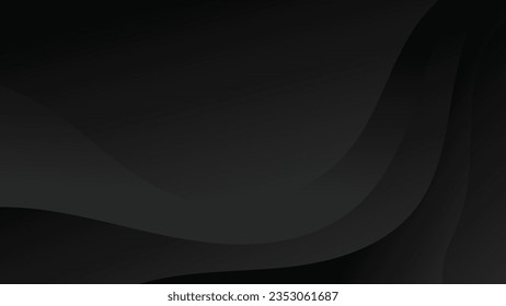 Abstract black gradient color background with geometric shape for modern graphic design element