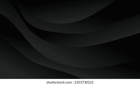 Abstract black gradient color background with geometric shape for modern graphic design element