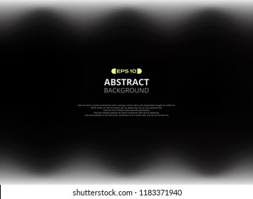 Abstract of black gradient dimension background with space of text, illustration vector eps10