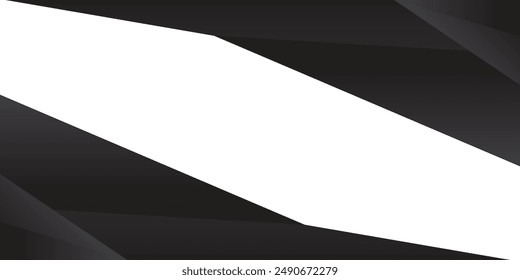 Abstract black gradient geometric with diagonal line and shadow on white background. modern futuristic sport and technology banner concept.