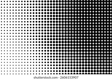 Abstract Black Gradient with Halftone Texture