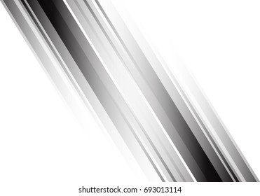 Abstract black gradient on white design modern futuristic creative background vector illustration.