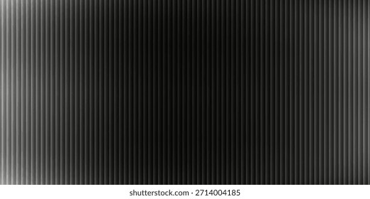 Abstract black gradient with vertical stripes, technology-inspired design.