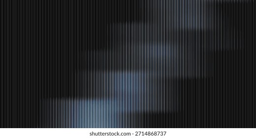 Abstract black gradient with vertical stripes, technology-inspired design.	