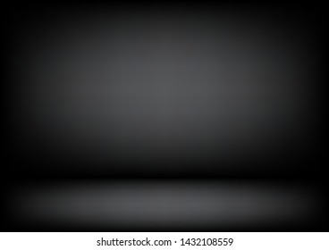 Abstract Black And Gray Background ,  Dark Room, Interior, Display Product