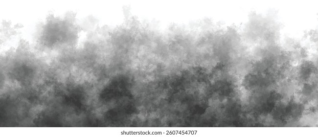 Abstract black and gray cloudy watercolor texture with soft artistic grunge effect

