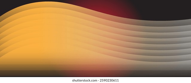 Abstract black and gray color, modern design stripes background with geometric round shape. Vector illustration.