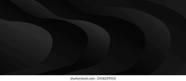 Resumen de colores de gradiente negro y gris con fondo geométrico moderno para elementos de diseño gráfico. vector