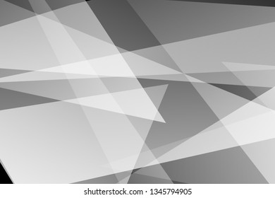 Abstract black and gray on dark background polygons silver modern design. Vector illustration EPS 10.