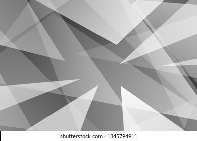 Abstract black and gray on dark background polygons silver modern design. Vector illustration EPS 10.