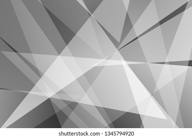 Abstract black and gray on dark background polygons silver modern design. Vector illustration EPS 10.