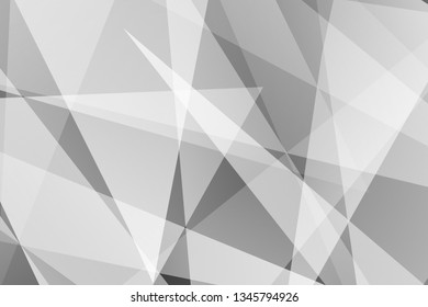 Abstract black and gray on dark background polygons silver modern design. Vector illustration EPS 10.