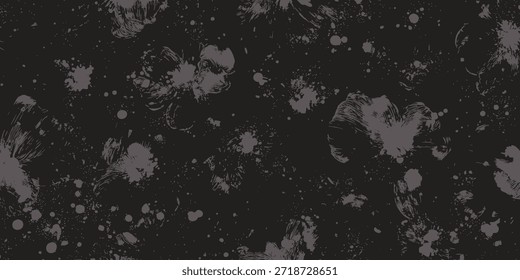 Textura Abstractas de salpicaduras de pintura negra y gris como fondo malhumorado para proyectos de diseño