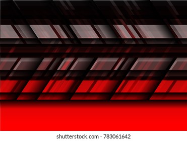 Abstract black gray red texture futuristic background vector illustration.