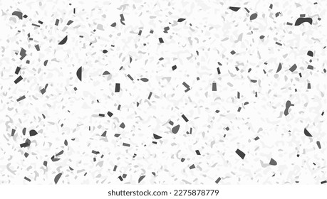 Abstraktes schwarz-graues Terrazzo Altes Stockwerk Nahtlose Muster. EPS10-Vektorgrafik