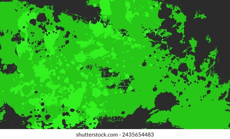 Abstract Black Green Grunge Texture Design Background