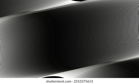 Abstract black grey background with stripes curve line for backdrop or presentation