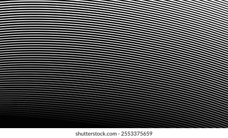 Abstrakter schwarz-grauer Hintergrund mit Streifen Kurve Linie für Hintergrund oder Präsentation