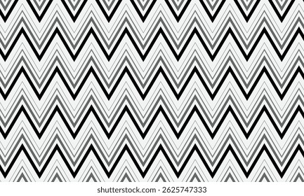 abstract black grey big small zigzag line pattern art.