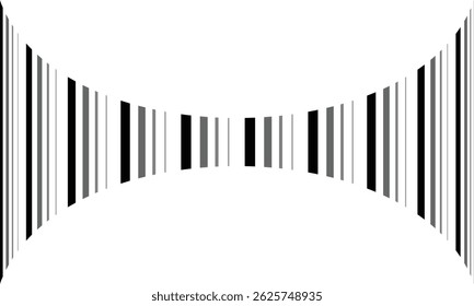 abstrakte schwarze graue große kleine Wölbung Linie Muster Kunst.