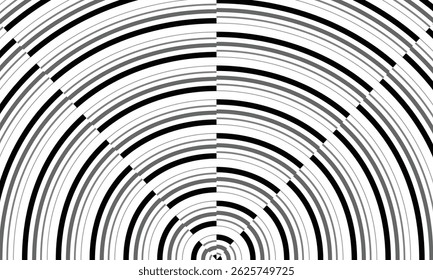 abstract black grey big small irregular circular line pattern.