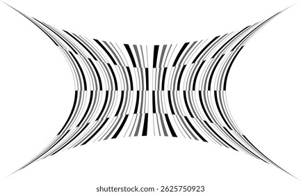 abstract black grey big small irregular inflate line pattern.