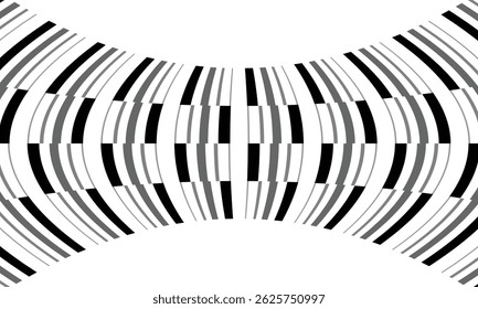 abstract black grey big small irregular squeeze line pattern.
