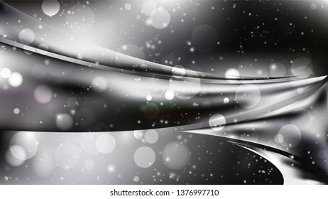 Abstract Black and Grey Blur Lights Background