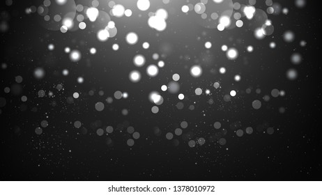 Abstract Black and Grey Blurred Bokeh Background