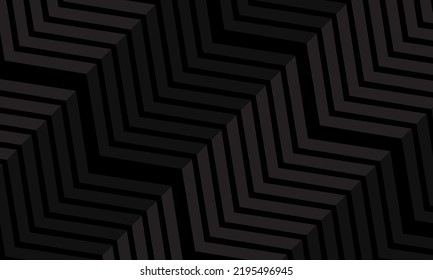 Resumen Diseño de efecto de fondo del concepto de zigzag en color gris negro