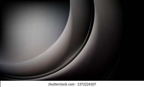 Abstract Black and Grey Curve Background Vector Illustration