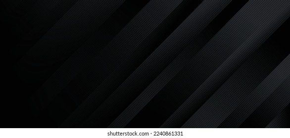 Abstract black and grey geometric diagonal overlay layer background Free Vector Image