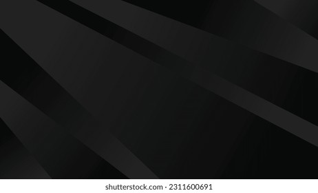 Abstract black and grey gradient color with modern geometric background for graphic design element