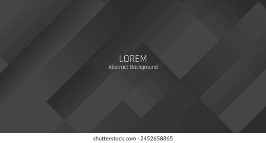 Abstract black and grey gradient geometric diagonal background