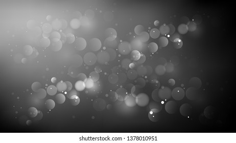 Abstract Black and Grey Illuminated Background Vector Illustration
