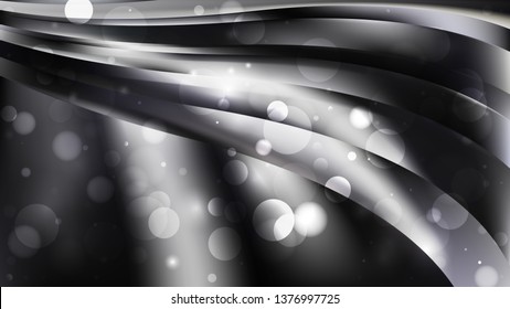 Abstract Black and Grey Lights Background Image