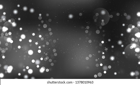 Abstract Black and Grey Lights Background