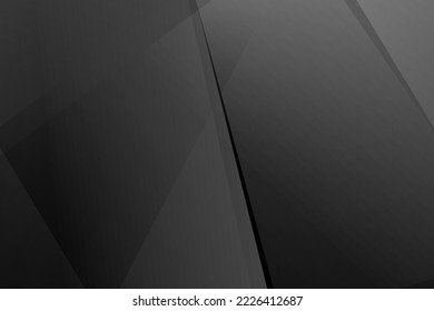 Resumen negro y gris sobre fondo plateado claro diseño moderno. Ilustración del vector EPS 10.