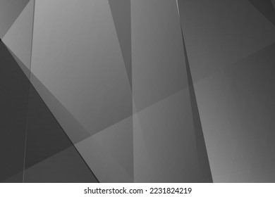 Resumen negro y gris sobre fondo plateado claro diseño moderno. Ilustración del vector EPS 10.