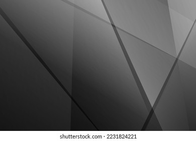 Abstraktes Schwarz-Grau auf hellsilbernem Hintergrund, modernes Design. Vektorgrafik EPS10.
