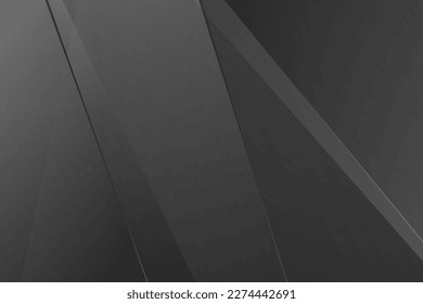 Abstraktes Schwarz-Grau auf hellsilbernem Hintergrund, modernes Design. Vektorgrafik EPS10.