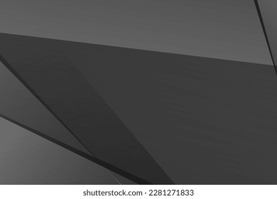 Resumen negro y gris sobre fondo plateado claro diseño moderno. Ilustración del vector EPS 10.