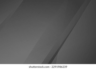Resumen negro y gris sobre fondo plateado claro diseño moderno. Ilustración del vector EPS 10.