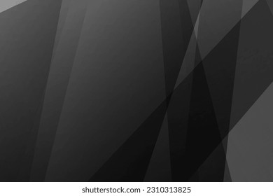Abstraktes Schwarz-Grau auf hellsilbernem Hintergrund, modernes Design. Vektorgrafik EPS10.