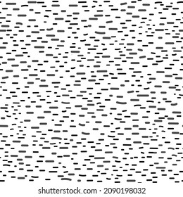 Abstract black and grey strokes and stripes texture seamless pattern. Fun rustic geometric doodle design has a contemporary Scandinavian feel
