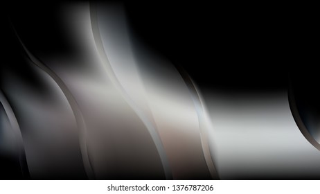 Abstract Black and Grey Wave Background Image