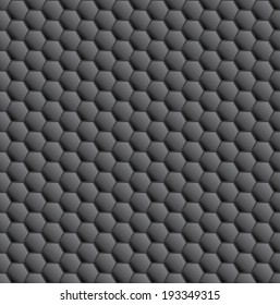 Abstract black grid - seamless background - honeycomb pattern - abstract decorative texture - chemical formulas - Universal element - Flat design - vector graphics