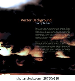 Abstract black grunge background.