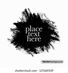 Abstract black grunge background. Vector illustration