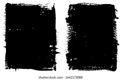 Abstract black grunge banner background